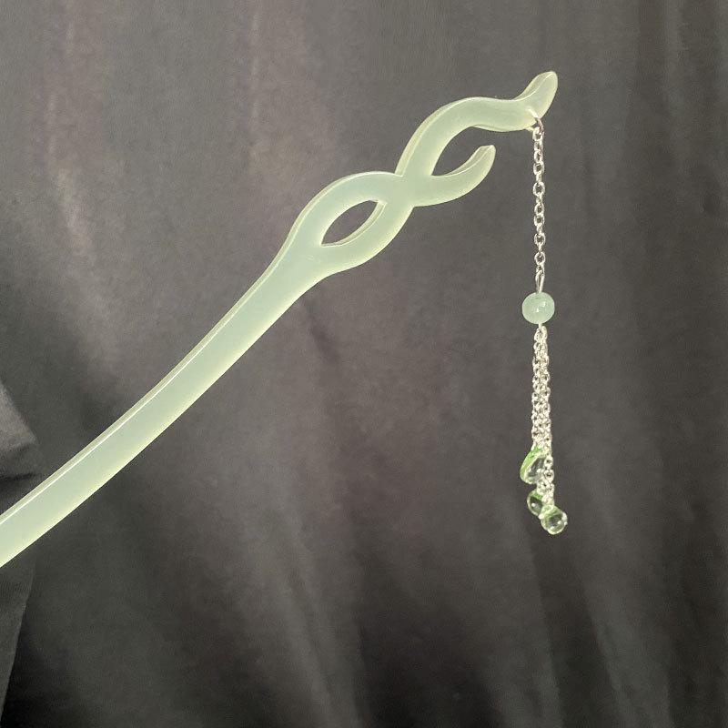 Изысканная винтажная заколка для волос с кисточкой для женщин - Элегантное украшение для волос в стиле ханьфу и ципао