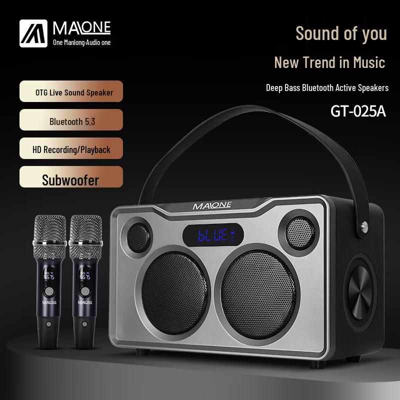 MALONE Portable Bluetooth Karaoke Speaker GT-025A CN plug (adapter included)