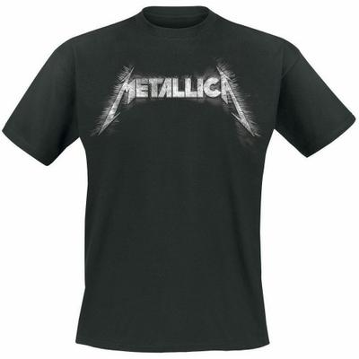Metallica Футболка с шипами на спине для взрослых унисекс с принтом
