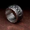 Fashion Mens Punk Biker Ring Creative Chimeric Suture Stainless Steel Rings for Women Vintage Gothic Jewelry Size 7 To Size 13