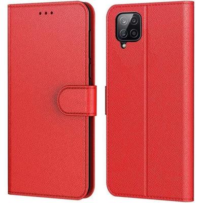 Чехол для Samsung A12 (6.5 ") Гибкая защитная пленка для экрана с отделением для купюр, эффект кожи