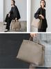 Genuine Cowhide Work Tote Bag Leather A4 Cowhide Leather Bag Real Leather Shoulder Bag Large Capacity Commuter Bag Storage High View Business Bag