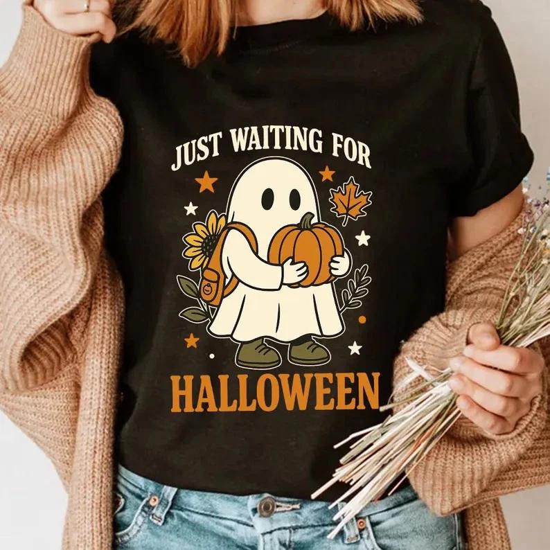 Funny Just Waiting For Halloween T SHIRT UNISEX