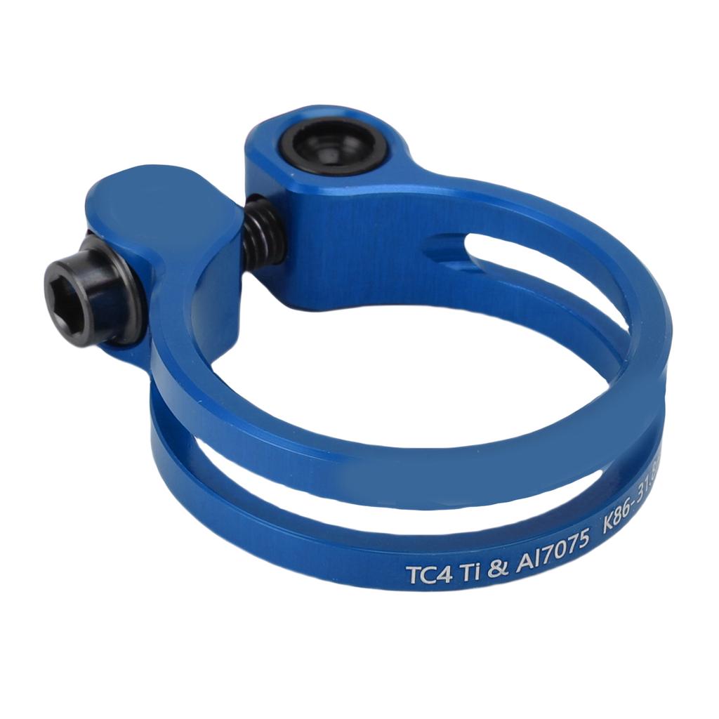 31,8 мм хомут для подседельной трубы из алюминиевого сплава, полый хомут для подседельной трубы для горного шоссейного велосипеда, синий