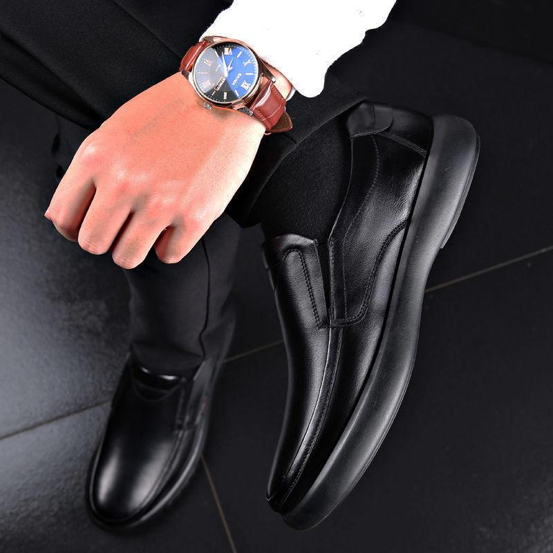 Business Driving Soft Leather Surface Black Driving Beanie Shoes Men's Shoes Men's Casual Shoes Leather Shoes Men's Casual Versatile