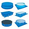 Convenient Drawstring Design Inflatable Family Pool PE Woven Fabric