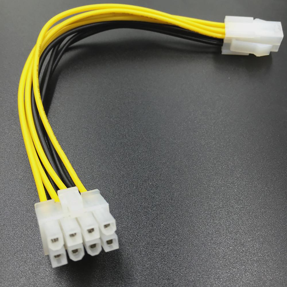 ATX 4 Pin Female to 8 Pin Male EPS CPU Power Adapter Cable for Desktop Motherboard High Speed Stable Power Supply Extension Cord