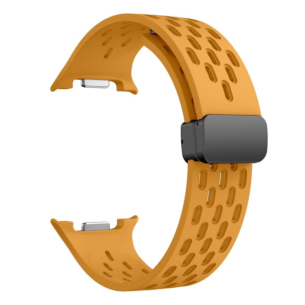 Ремешок из силикона с магнитной застежкой без зазоров для Samsung Galaxy Watch8 Classic 46 мм, браслет для Samsung Watch8 44-40 мм.