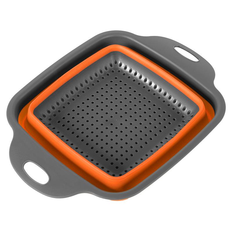 Телескопическая складная корзина для сбора овощей - многофункциональные кухонные принадлежности