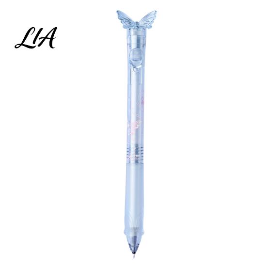 Cute School Supplies for Students Translucent Butterfly Gel Pen, 0.5mm Smooth Writing Retractable Aesthetic Desk Accessories Comfortable