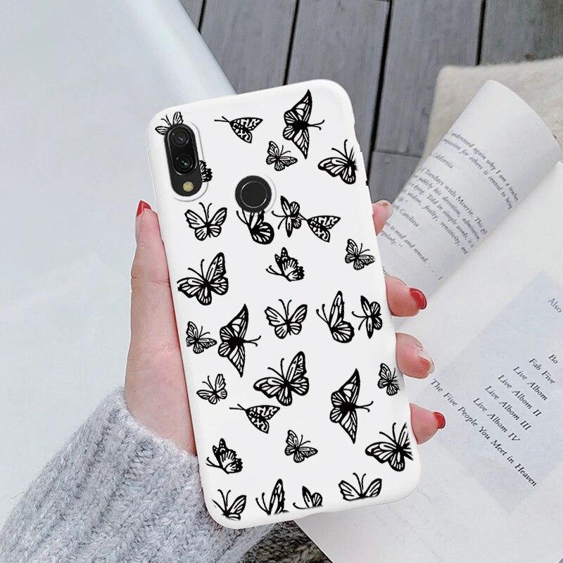 Redmi Note 7 Pro 7S Funda Rainbow Heart Vintage Flowers Leaves Чехол для телефона Мягкий силиконовый чехол-бампер для Xiaomi Redmi Note 7 Противоударная защитная сумка