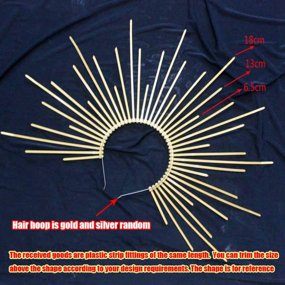 Vintage Handmade Gothic Lolita Tiara Sun Goddess Headwear Wedding Headpiece DIY Crown Material Kits