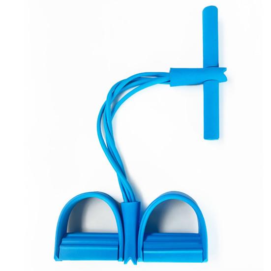 4/6-Tube Pedal Puller Resistance Band with Handle Multifunction Elastic Yoga Sit-up Pull Rope Men Women Pedal Tensioner Exerciser Workout Equipment