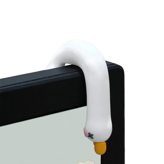 Миниатюрная фигурка гуся из смолы, забавная смоляная маленькая гусыня, декор для компьютера, коллекционная, милая 3D поделка, скульптура для офисного стола, приборной панели автомобиля, домашнего декора