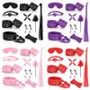 10-Piece Couples Bondage Set: Handcuffs, Whip, SM Training Props