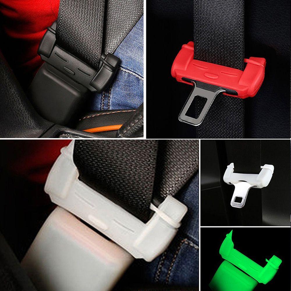 Avoidance Case Silicone Buckle Clip Protector Anti-Scratch Cover Car Seat Belt Safety Accessories
