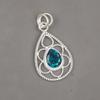 Apatite Gemstone Jewelry, 925 Solid Sterling Silver Jewelry, Handmade Gorgeous Silver Pendant For Thanksgiving Gift