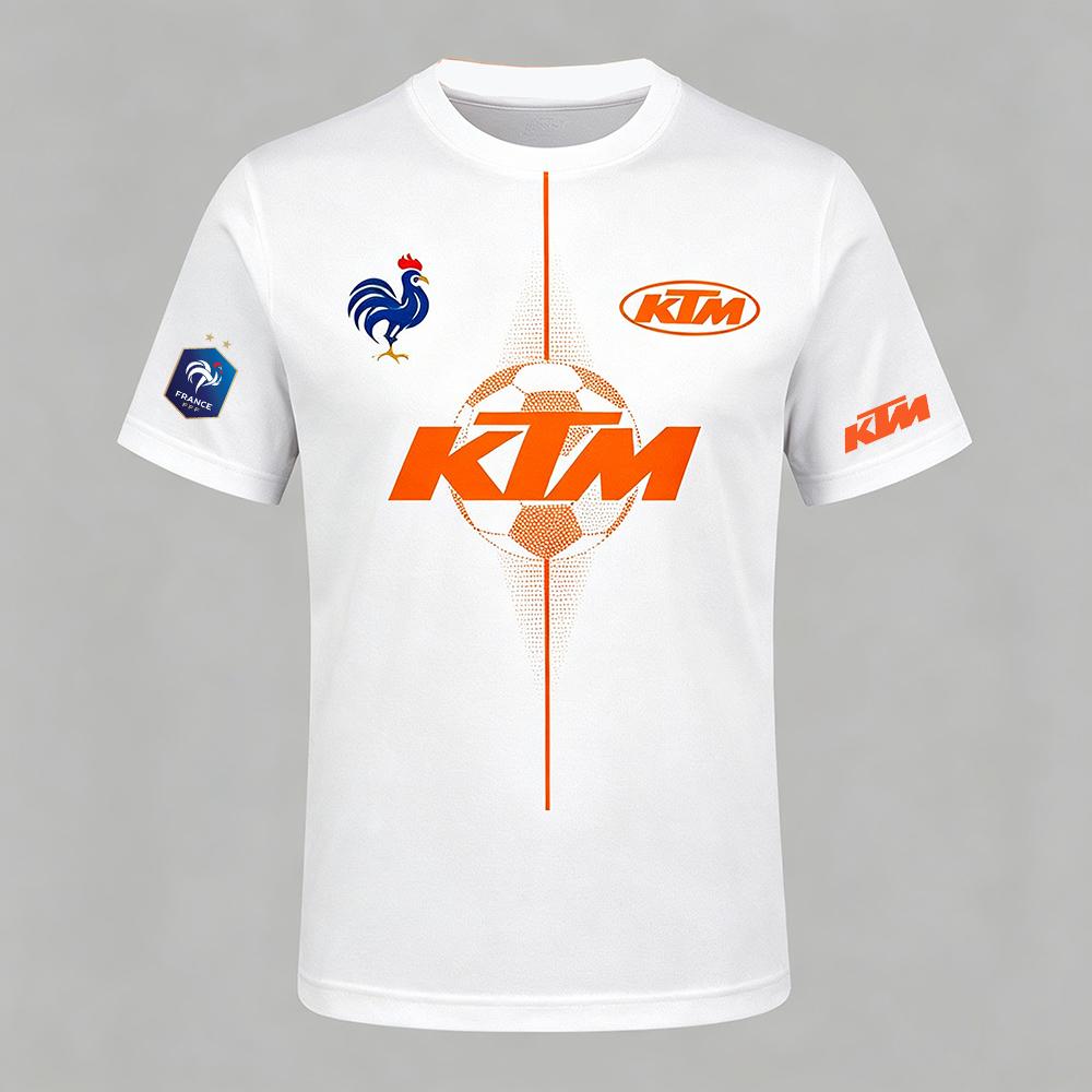 KTM Франция Чемпионат мира по футболу 2026 Футбольная футболка KTM Совместно брендированная футболка для мужчин