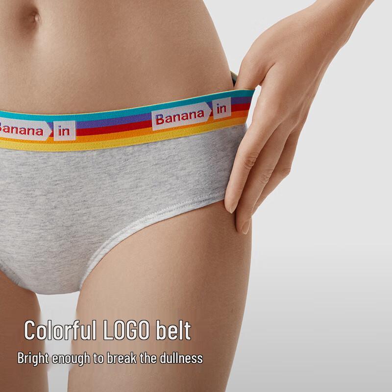 Bananain 301S Women's Combed Cotton Briefs 3-Pack Gift Box
