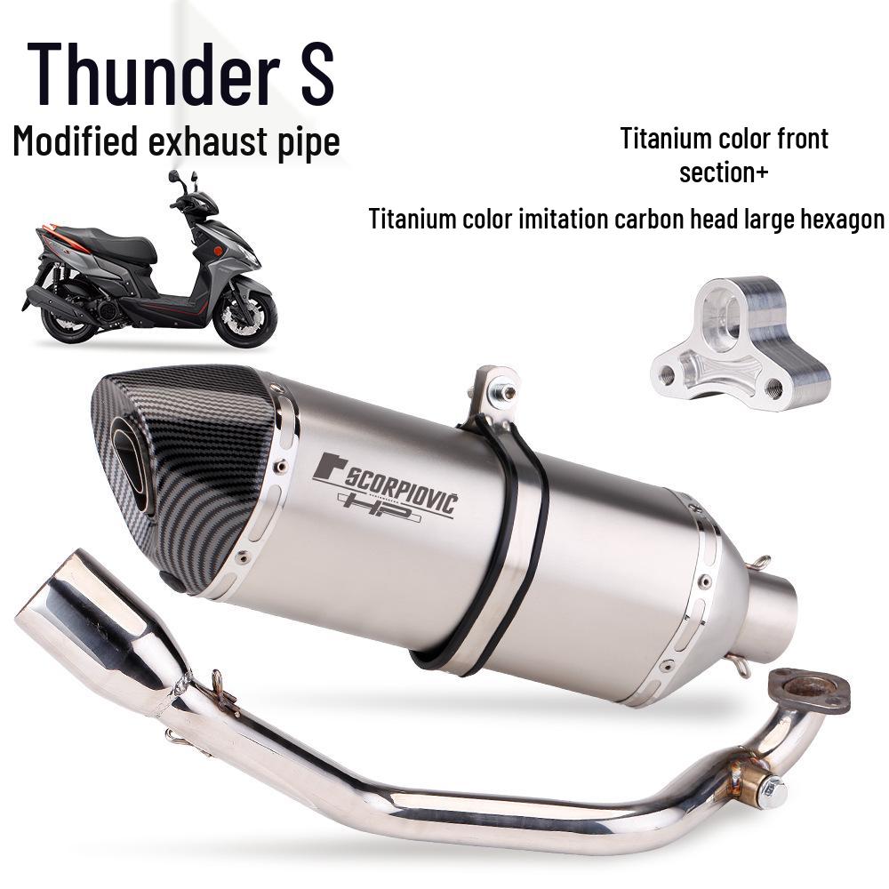 Kymco Thunder S RACING Модификация выхлопной системы: Хвостовая часть прямой посадки для скутеров 17-21 годов