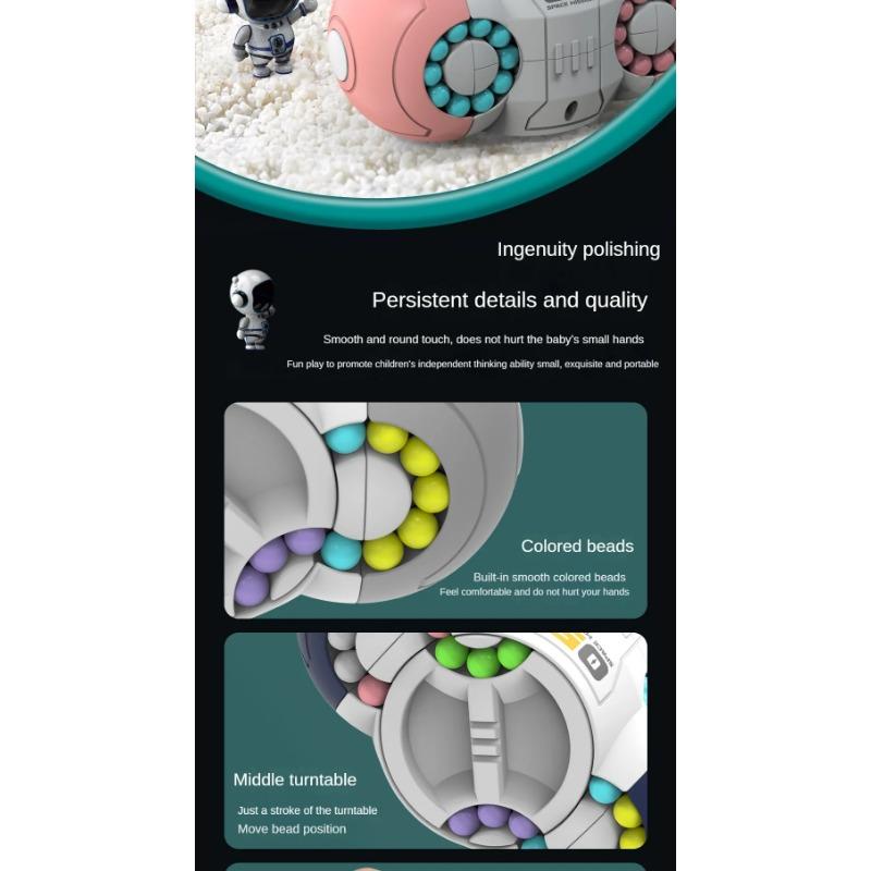 Fingertip Magic Cube Eight Sided Space Magic Cube with Ball BearingS,Finger Gyroscope Rotation Stress Relief Device - Educational Thinking Toy