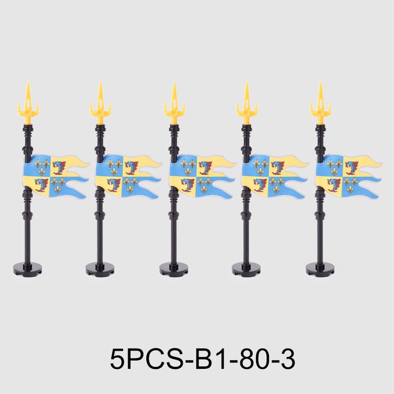 Средневековые военные флаги, серия «Военный замок», рыцарь, солдат, воин, аксессуары, строительные блоки, Древний Священный Рим, кирпичики, игрушки, подарки.