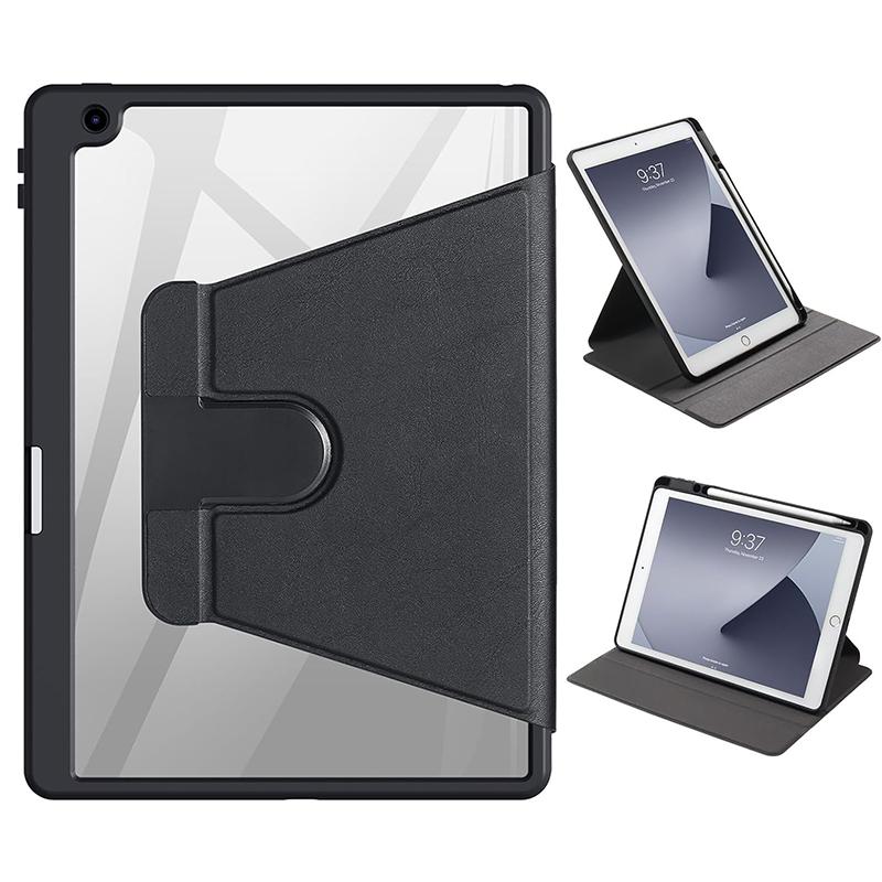 Rotating Case for iPad Air 10.5 Inch & iPad 10.2 Inch With Built-in Pencil Holder 360 Degree Rotating Stand Protective Cover