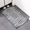 Коврик для пола Низкий профиль Геометрический Впитывающий Влагу Коврик для двери Пылезащитный Противоскользящий Улучшенный