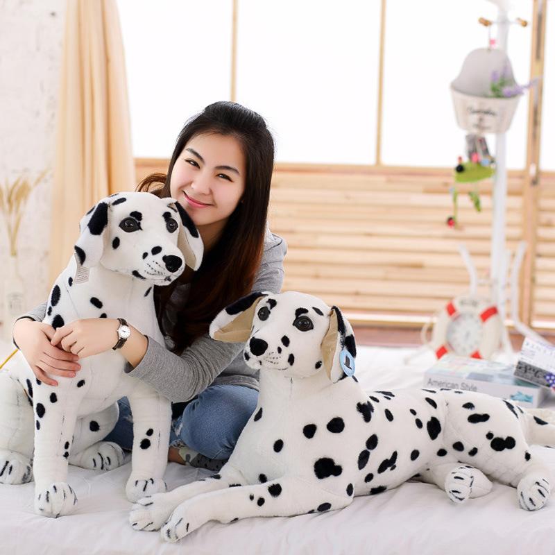 Simulation 3d Creative Dog Throw Pillow Plush Toy Spotted Dog Doll Personalized Cushion Doll Birthday Gift Girl
