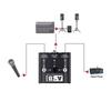 ABUO-1 Переключатель аудиосигнала XLR 2 входа 1 выход Переключатель источника аудиосигнала XLR для микрофона, звуковой карты, микшера 2 штекера XLR 1 гнездо 6.5+XLR
