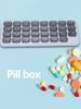 31-дневный ежемесячный дозатор таблеток, портативный ящик для хранения таблеток, в форме клавиатуры, футляр для хранения лекарств, витаминов, таблеток с рыбьим жиром