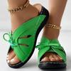 Bowknot Lace-up Sandals for Women Summer Shoes  Fashion Open Toe Hollow Out Wedge Slippers Woman Casual Non-Slip Beach Shoes