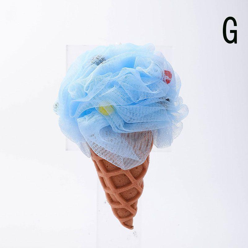 Ice Cream Bod Scrubber Mesh Foaming Bath Shower Sponge Scrubber Bathing Cleaning