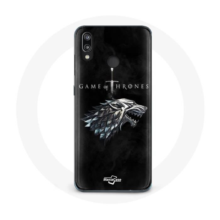 Coque de protection - Huawei - P20 Lite - Game of Thrones - Maison Stark - Souple - Noir
