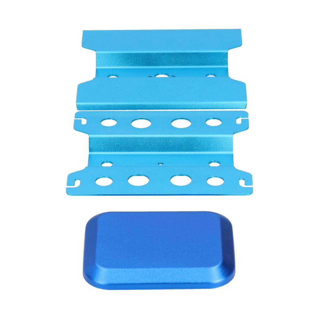 18 110 RC Car Aluminum Alloy Work Stand Height Adjustable Repair Station Screw Tray Set