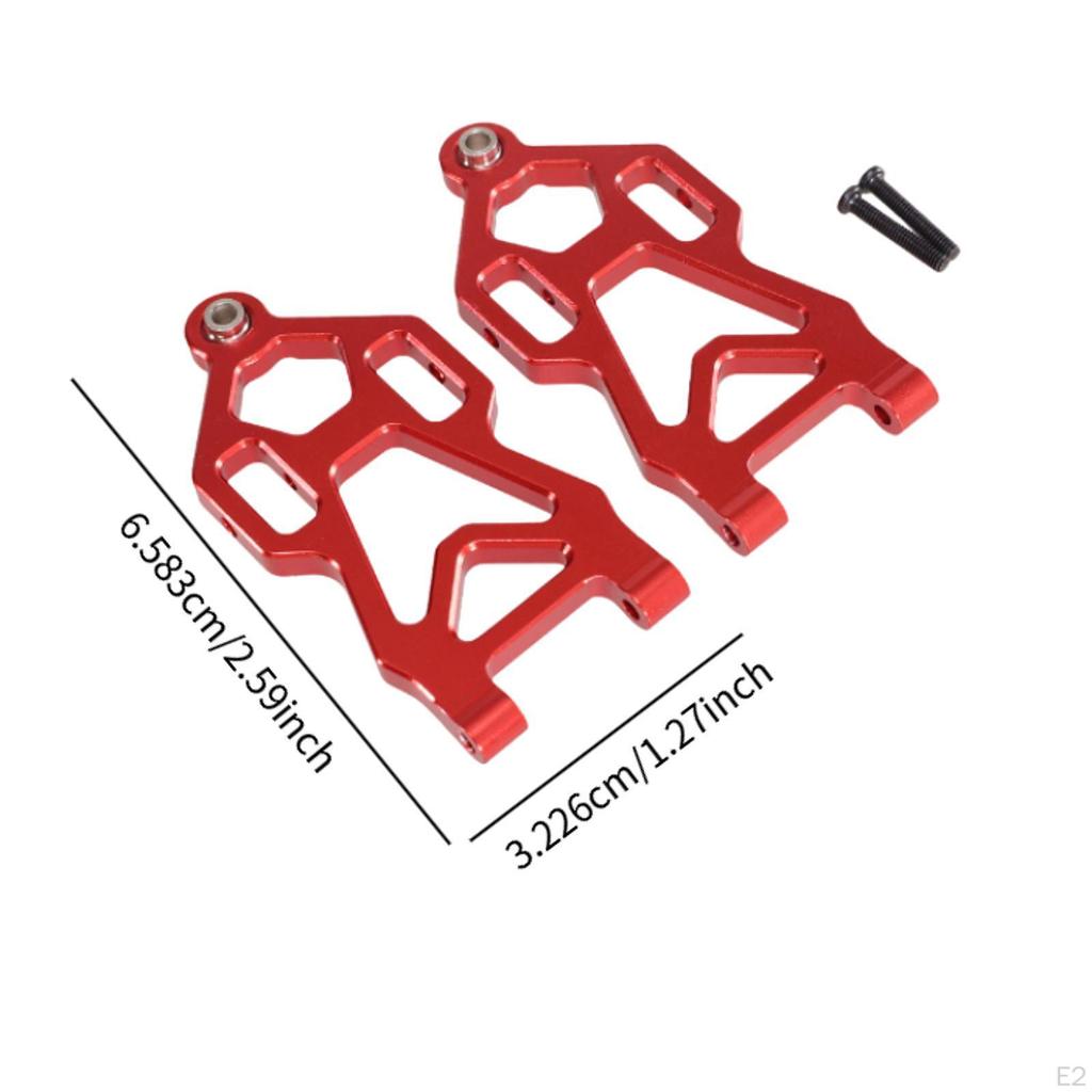 Front Lower Arms 1/16 RC Car Parts Left Right Easy To Install Strong Sturdy Aluminum Alloy for