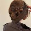 Frog Buckle Line Grab Clip Hairpin Ponytail Clip Retro Bead Twisted Clip  Back Head