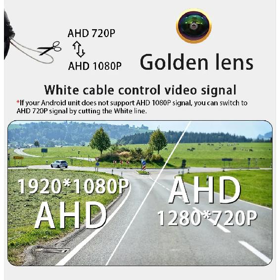 AHD 1080P Золотой объектив Камера заднего вида стоп-сигнал для фургонов Renault Master Nissan NV400 Opel Vauxhall Movano 2010-2016