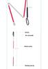 Foldable Reflective Walking Cane with Bag - Portable Four-Fold Guide Stick for the Visually Impaired