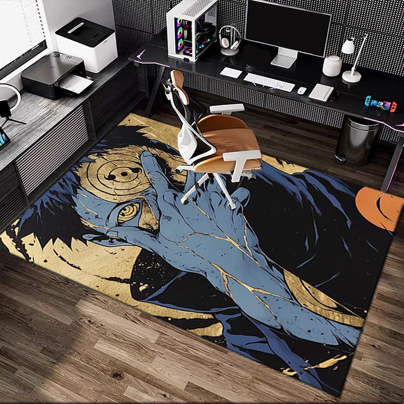 1pc naruto Rug, Digital Printed Home Chair Sofa Mat, Durable Office Area Carpet, Beautiful Festival Decorations