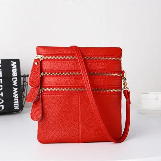 Women Real Cow Genuine Leather Bag Small Female Shoulder Bag Black Crossbody Bags For Women's Phone Wallet Coin PurseMa