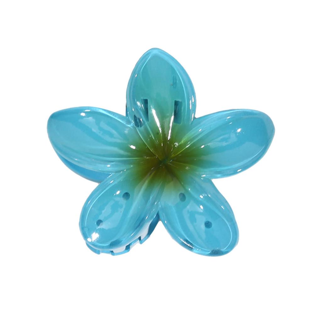 Заколки для волос в виде крабов с градиентными цветами в гавайском стиле для женщин, заколки-пламерии для тонких/густых волос, аксессуары, пляжный отдых, заколка-краб