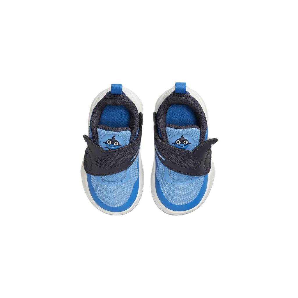 Nike Team Hustle D 11 Lil TD Прочные низкие детские кроссовки Синий Белый DV8993-400