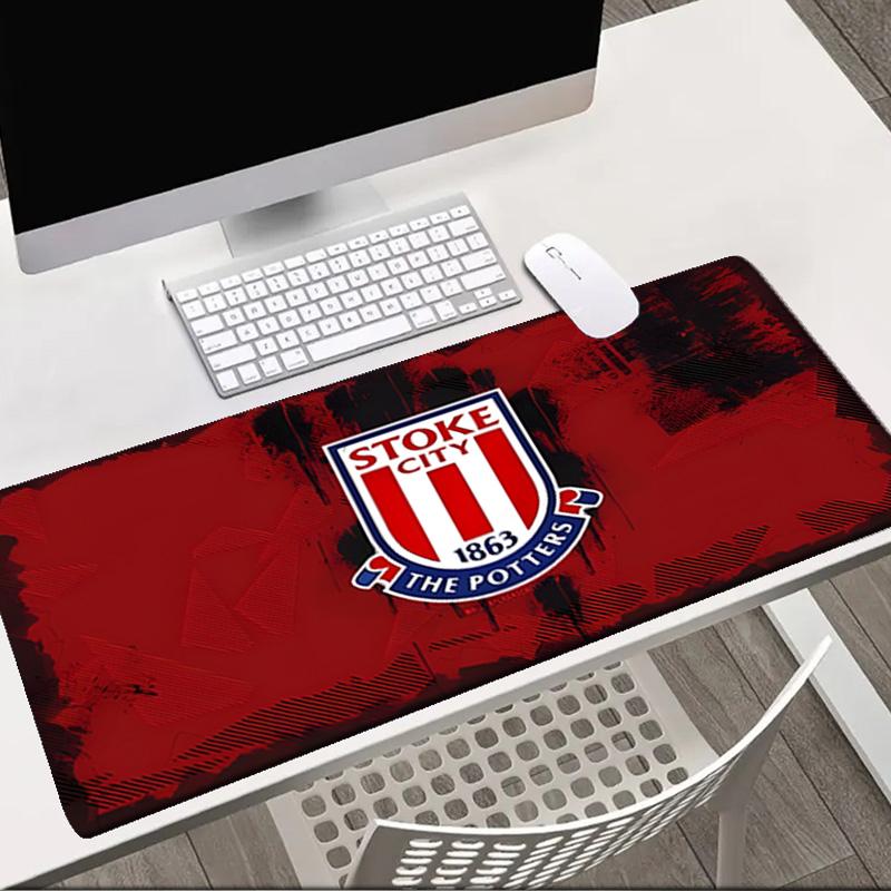 Stoke City Football Club Mouse pad Office Desk Mat, Gaming Mouse Pad Mousepad, keyboard pad,Heavy-Duty Non-Slip Rubber Backing, Gift