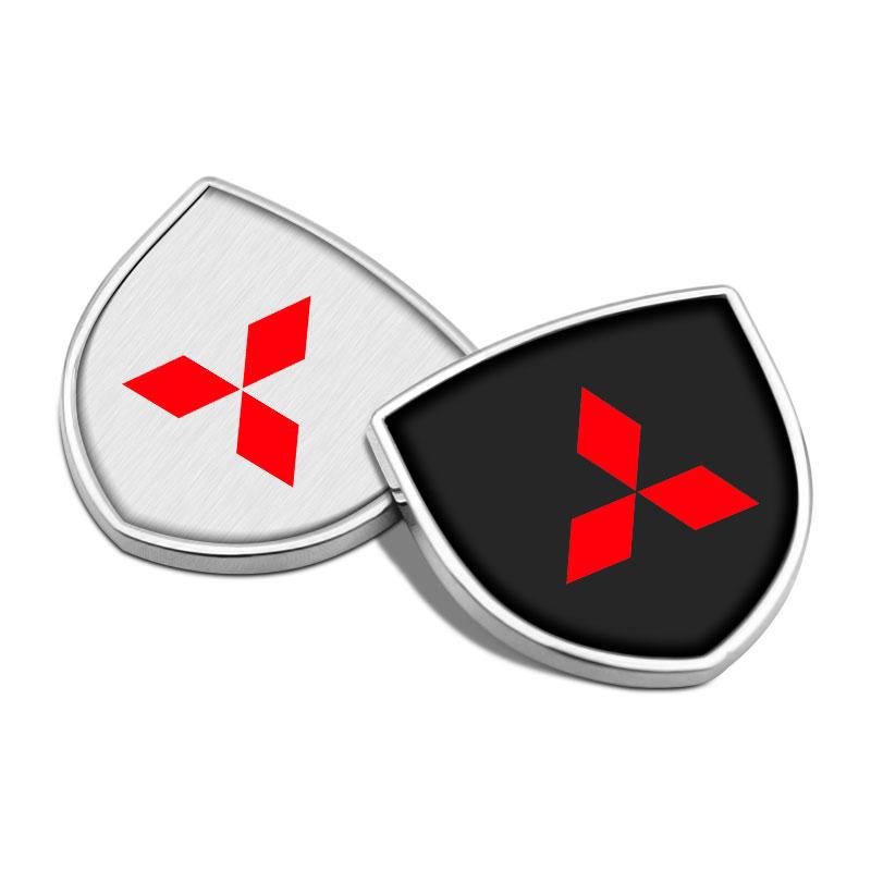 1pcs 3D Metal Car Body Window Decoration Stickers Badges Auto Styling for Mitsubishi ASX Lancer L200 Pajero Sport Attrage Mirage