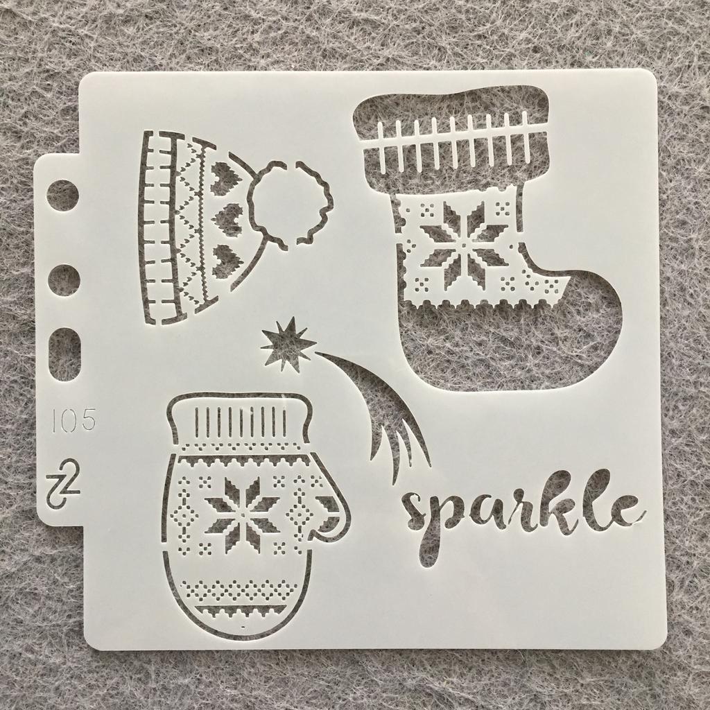 9 шт./лот 13 см Рождественский Санта-Клаус DIY многослойные трафареты для рисования раскраска для скрапбукинга тиснение альбом декоративный шаблон