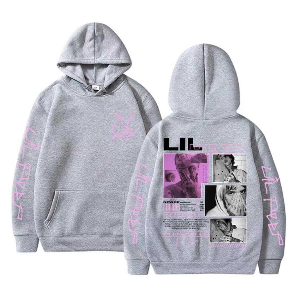 Lil Peep Hell Boy Crybaby Хип-хоп Рэп Графические Худи Мужские Женские Винтажный Оверсайз Свитшот Мужская Мода Уличная Одежда