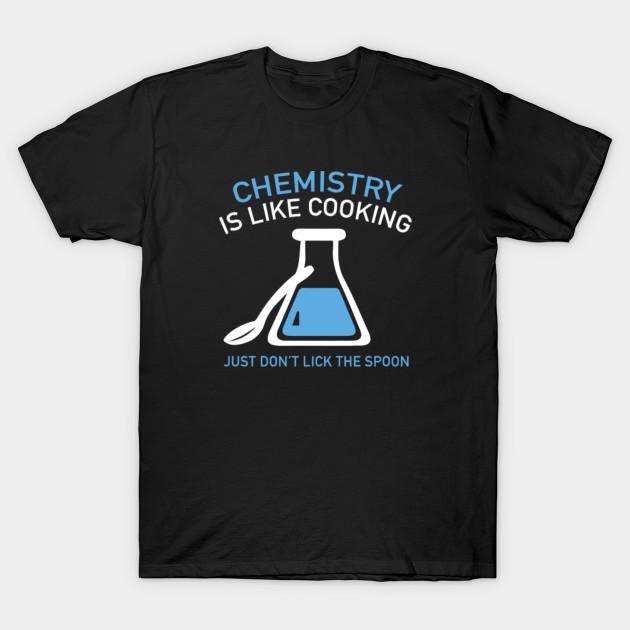 Men Black Print T-shirt Super Large TShirt Chemistry-is-like-cooking No-Cut Transfer Paper Print Cotton Tshirt