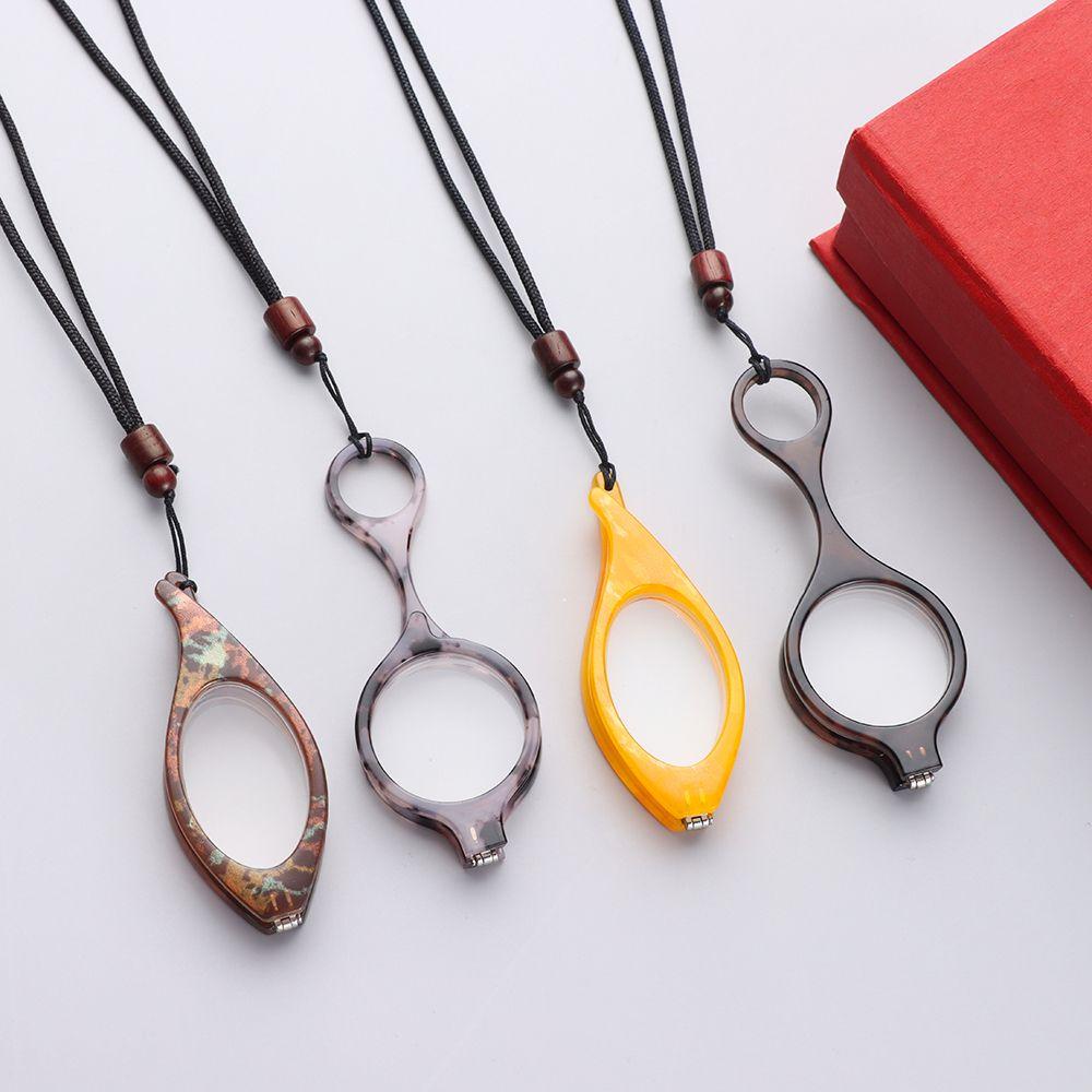 Складные Подвесные на шею Очки для постоянной пресбиопии Аксессуары для очков Очки для чтения в полной оправе