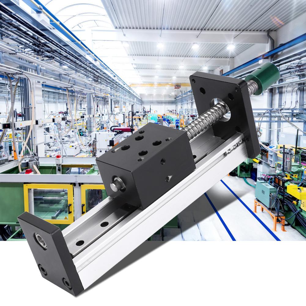 Linear Guide Rail Slide Ball Screw Motion Table 500mm Effective Stroke(1204 Ball Screw)